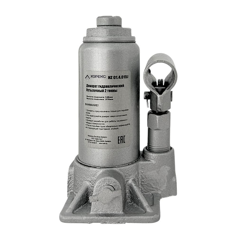 Домкрат бутылочный 2 т, 150-290 мм в кейсе Horex HZ 01.4.015J